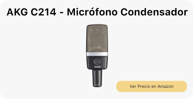 AKG C214 Microfono de condensador